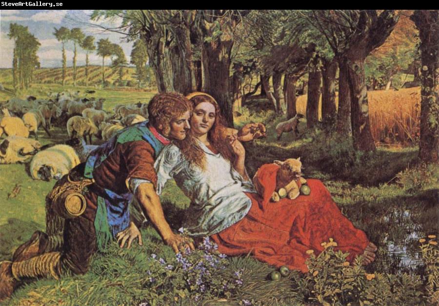 William Holman Hunt The Hireling Shepherd